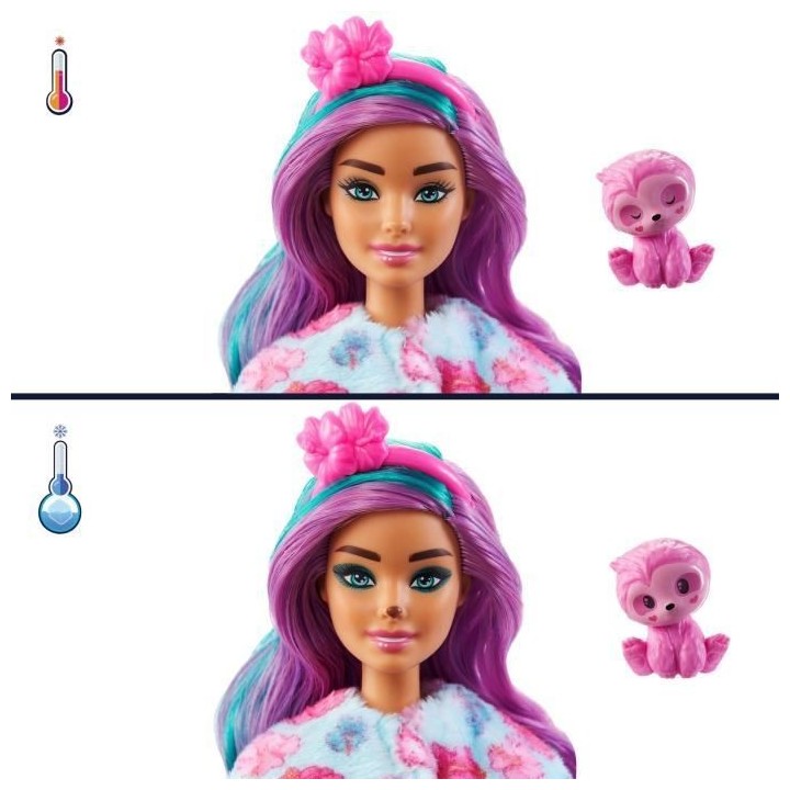 Barbie - Barbie Cutie Reveal Paresseux - Poupée - 3 ans et +