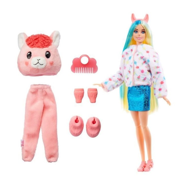 Barbie - Barbie Cutie Reveal Lama - Poupée - 3 ans et +