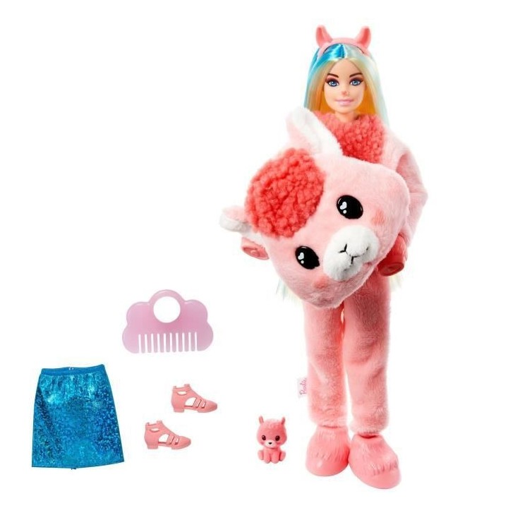 Barbie - Barbie Cutie Reveal Lama - Poupée - 3 ans et +