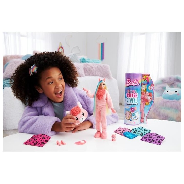 Barbie - Barbie Cutie Reveal Lama - Poupée - 3 ans et +