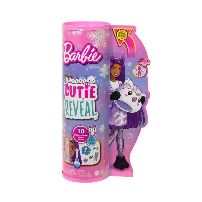 Barbie - Barbie Cutie Reveal - Chouette - Poupée - 3 ans et +