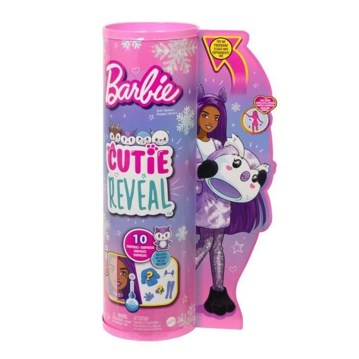 Barbie - Barbie Cutie Reveal - Chouette - Poupée - 3 ans et +