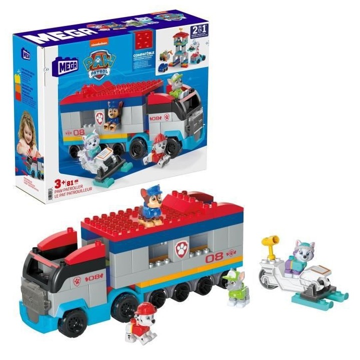 MEGA BLOKS - Le Pat Patrouilleur - jouet de construction - 1er age - 3