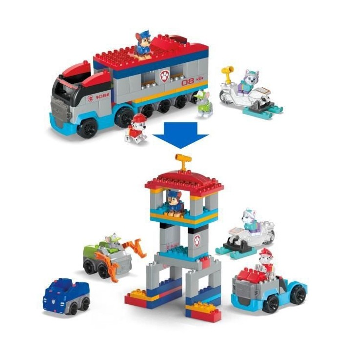 MEGA BLOKS - Le Pat Patrouilleur - jouet de construction - 1er age - 3