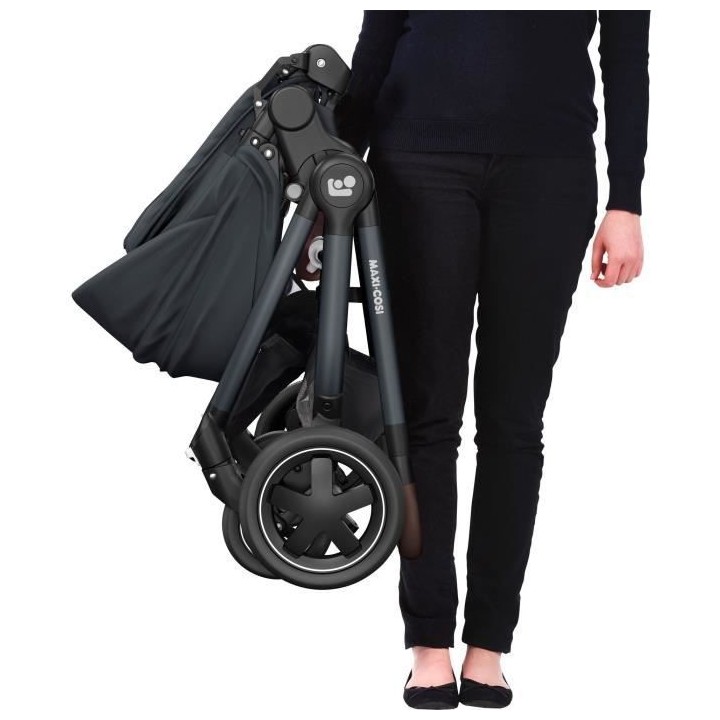 MAXI-COSI Poussette citadine naissance confort Adorra2, 4 roues, Essen