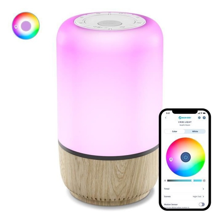 MAXI-COSI Veilleuse musicale bébé soothe, 20 berceuses et bruits bla