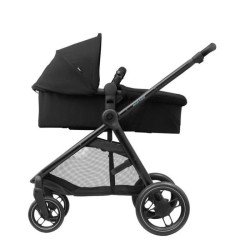 MAXI-COSI Poussette 2 en 1 Zelia 3, nacelle intégrée, 4 roues, Essential Black