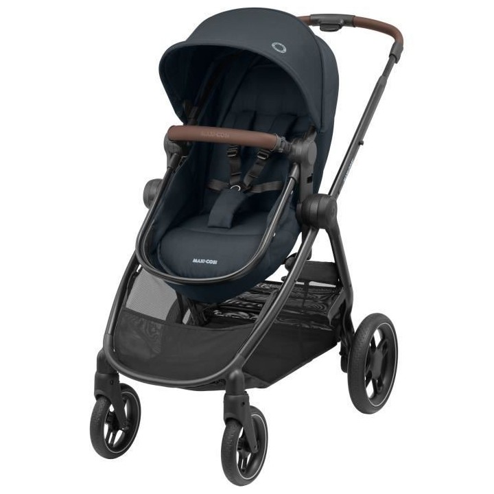 MAXI-COSI Poussette 2 en 1 Zelia 3, nacelle intégrée, 4 roues, Essen
