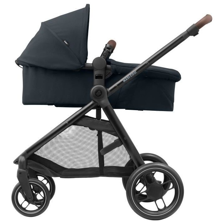 MAXI-COSI Poussette 2 en 1 Zelia 3, nacelle intégrée, 4 roues, Essen