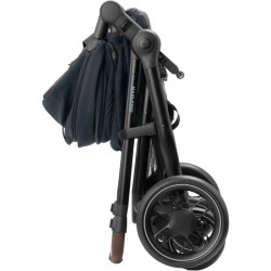 MAXI-COSI Poussette 2 en 1 Zelia 3, nacelle intégrée, 4 roues, Essential Graphite