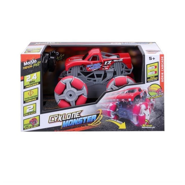 Voiture radiocommandée MAISTO Monster Truck Cyklone Drift RC