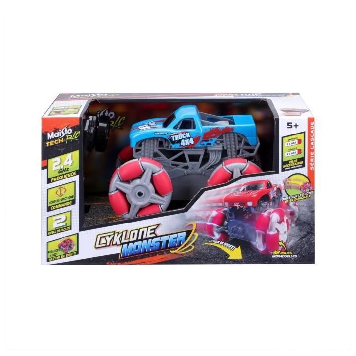 Voiture radiocommandée MAISTO Monster Truck Cyklone Drift RC