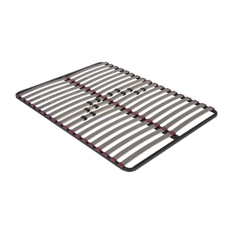 SEDAC NEOLLAT 5 Sommier - 140 x 190 - Cadre a lattes - 5 zones de confort