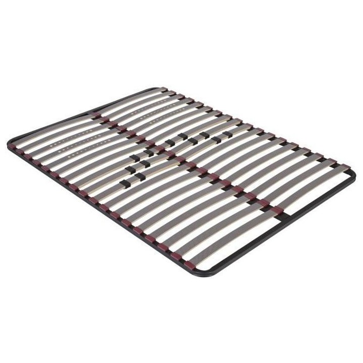 SEDAC NEOLLAT 5 Sommier - 140 x 190 - Cadre a lattes - 5 zones de conf