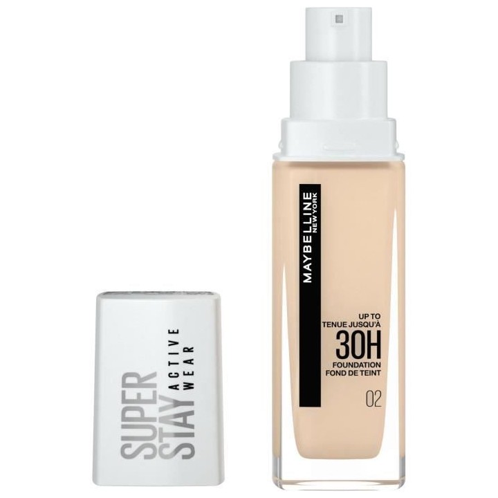 Fond de teint Superstay 30H MAYBELLINE NEW YORK - N°02 Porcelaine - 3