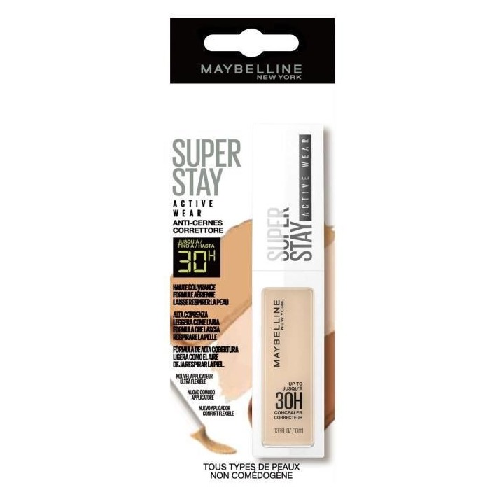 Anti-cernes MAYBELLINE NEW YORK - Haute couvrance longue tenue 30 H -