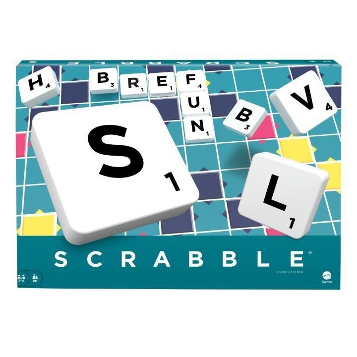 SCRABBLE Jeu de société - 2 a 4 joueurs - 10 ans et +