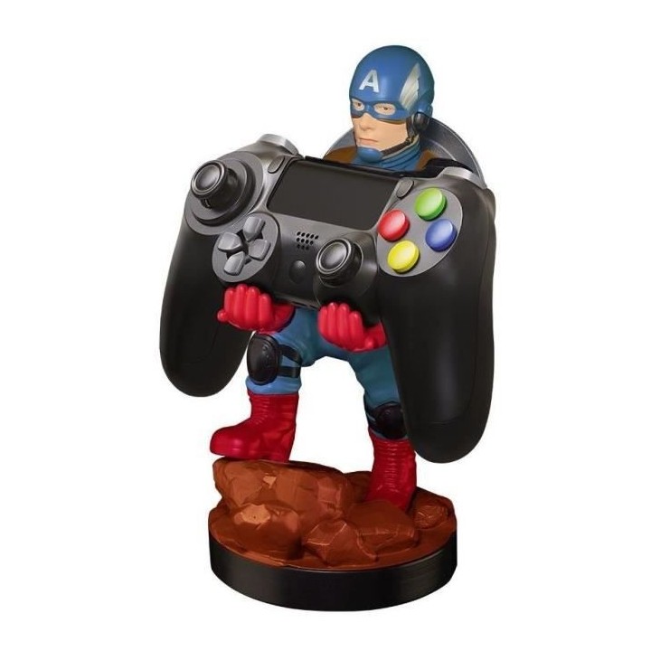Figurine Captain America - Support & Chargeur pour Manette et Smartpho