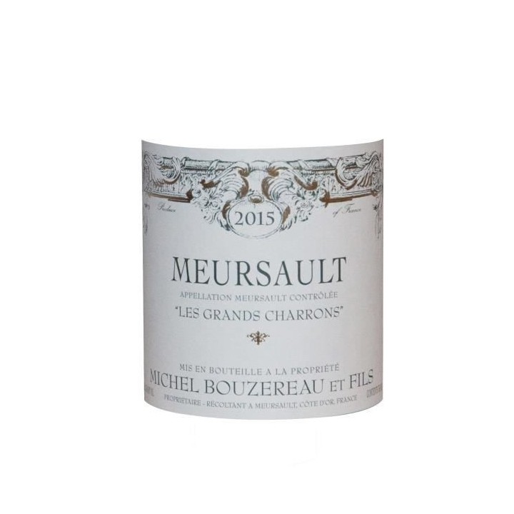 Michel Bouzereau 2015 Meursault Les Grands Charrons - Vin blanc de Bou