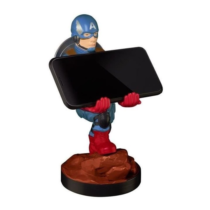 Figurine Captain America - Support & Chargeur pour Manette et Smartpho