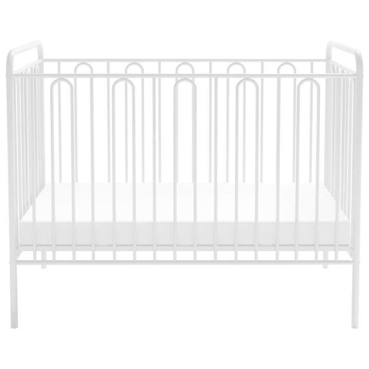 POLINI LIt bébé Métal Vintage 120*60 Blanc
