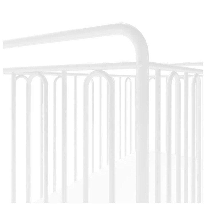 POLINI LIt bébé Métal Vintage 120*60 Blanc