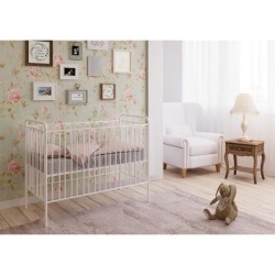 POLINI LIt bébé Métal Vintage 120*60 Blanc