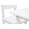 POLINI KIDS SET ENSEMBLE 1 TABLE + 1 CHAISE BLANC bois massif bouleau naturel laqué