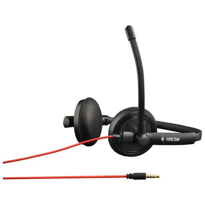 Casque stéréo Hi-fi avec micro - BLUESTORK - Micro flexible et rotat