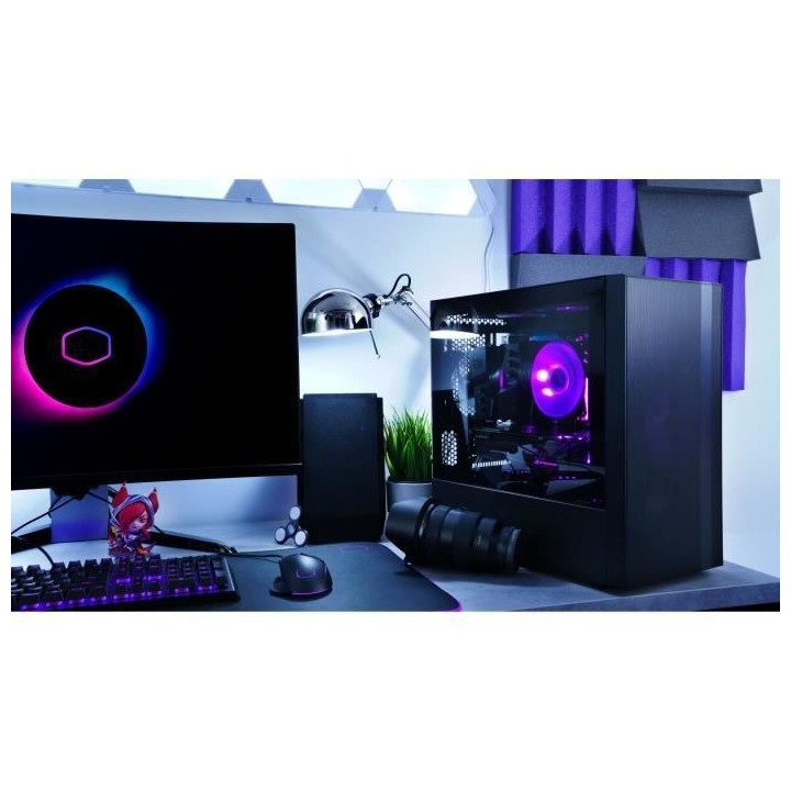 COOLER MASTER LTD BOITIER PC NR400 - 2xVentilateurs 120mm - Noir - Ver