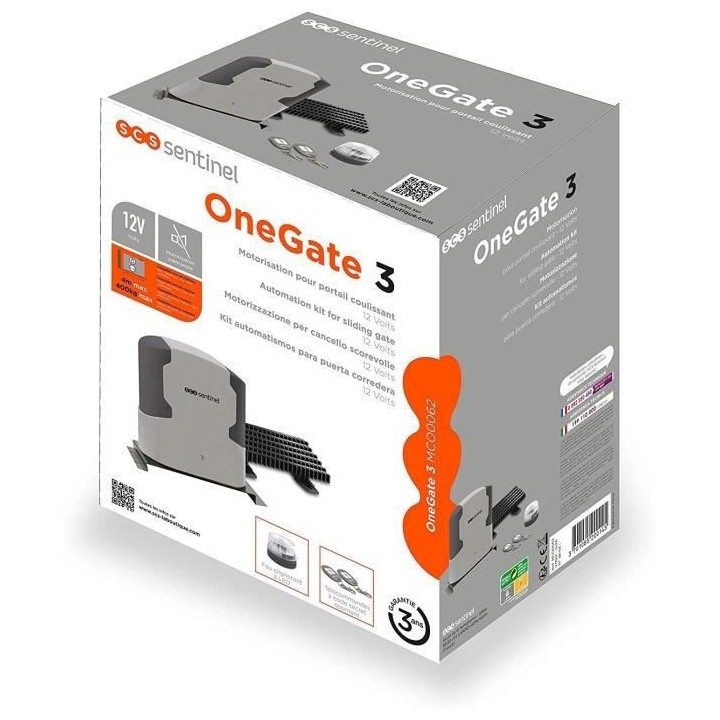 SCS SENTINEL OneGate 3 - Motorisation pour portail coulissant - 4 m x