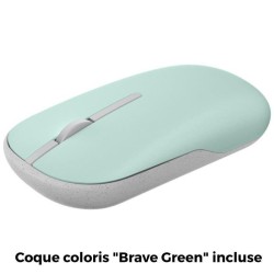 Souris Sans Fil - ASUS Wireless Mouse MD100 - Ambidextre - Coloris Lilac Mist + Brave Green