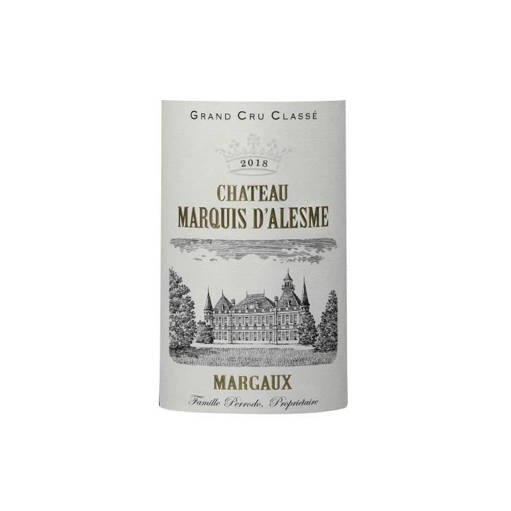 Château Marquis D'Alesme Becker 2018 Margaux - Vin rouge de Bordeaux