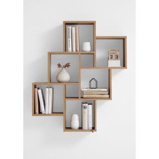 LAURIO 2 Etagere murale 6 compartiments - 81,5 x 94,5 x 16 cm - Pannea