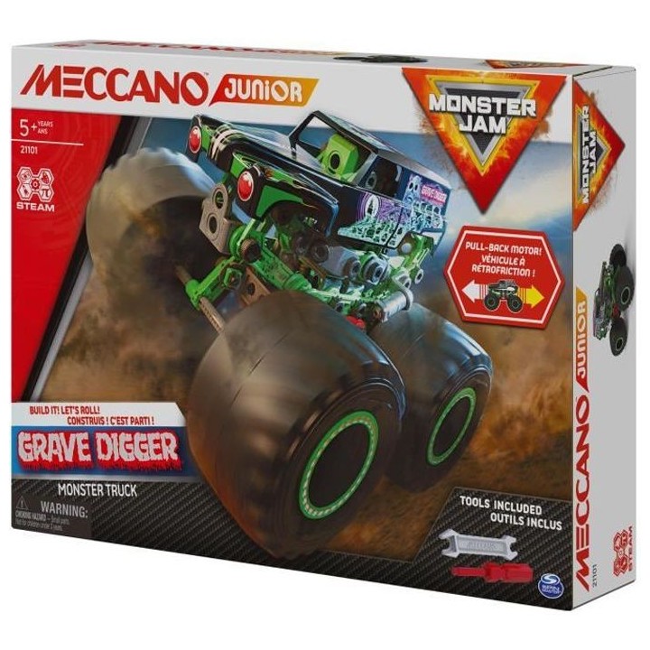 MECCANO - MONSTER TRUCK GRAVE DIGGER MECCANO JUNIOR - 6060171 - Véhic