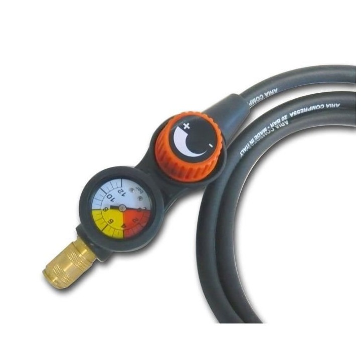 MECAFER Tuyau air comprimé avec régulateur de pression déporté