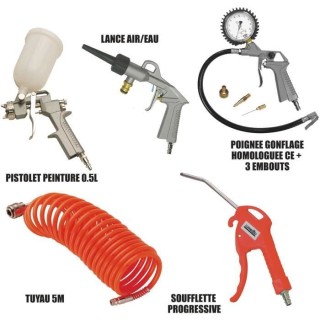 MECAFER Kit Essentiel - 8 pieces pour compresseur