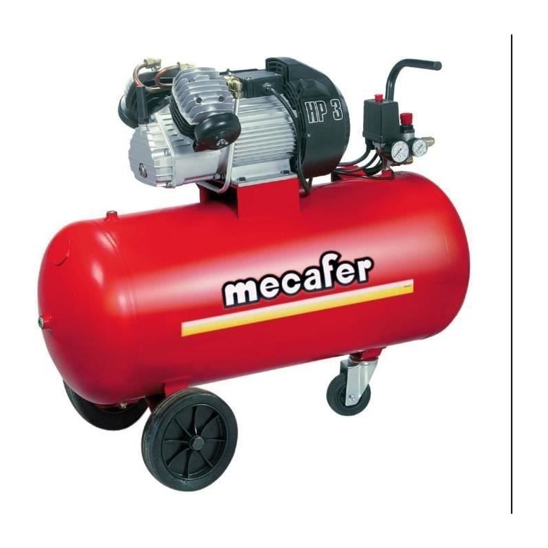 MECAFER Compresseur 100L 3CV 9 bars bicylindre V