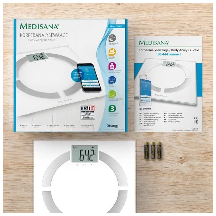 Pese-personne Medisana BS 444 - Electronique connectée - IMG, IMC..