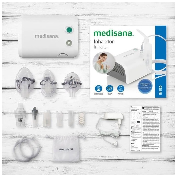 MEDISANA 54548 IN 520 Inhalateur pneumatique - Blanc
