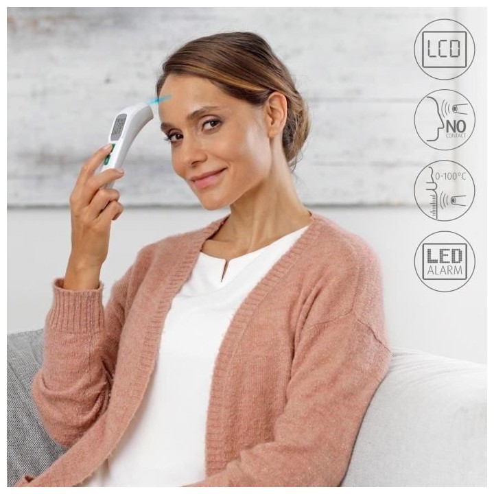 MEDISANA 76123 TM 762 Thermometre infrarouge multifontions - Précisio