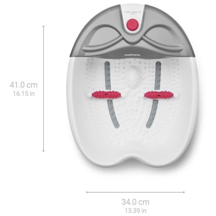 MEDISANA - FS 300 - Bain pour pieds - Blanc - Massage spa et vibration