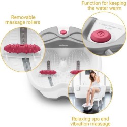 MEDISANA - FS 300 - Bain pour pieds - Blanc - Massage spa et vibration relaxant