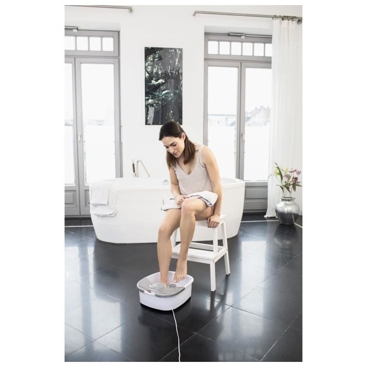 MEDISANA FS 881 - Bain de pieds 3-en-1 - Massage a bulles, par vibrati