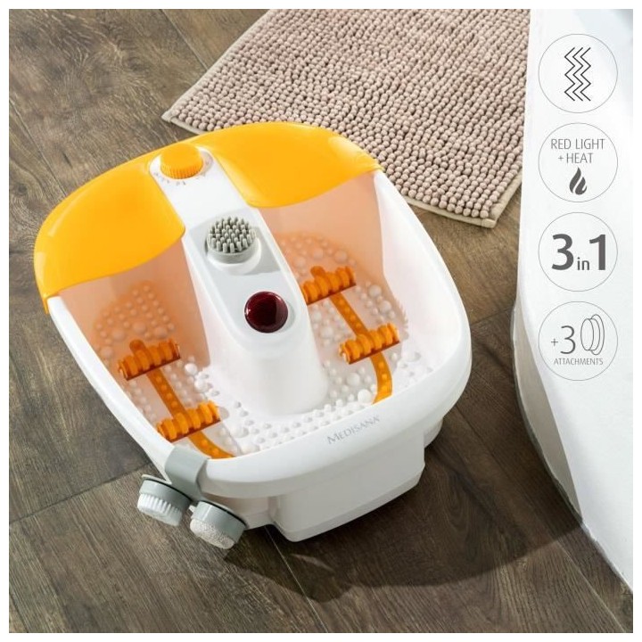 Medisana Bain de Pieds avec Massage de la Zone Réflexe des Pieds, Bai