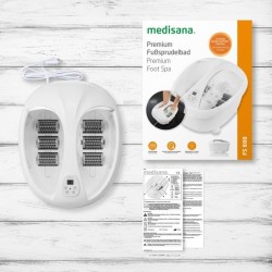 MEDISANA FS 888 - Bain a remous pour les pieds Premium - Favorise la circulation sanguine et revitalise - Lumiere bien-etre int