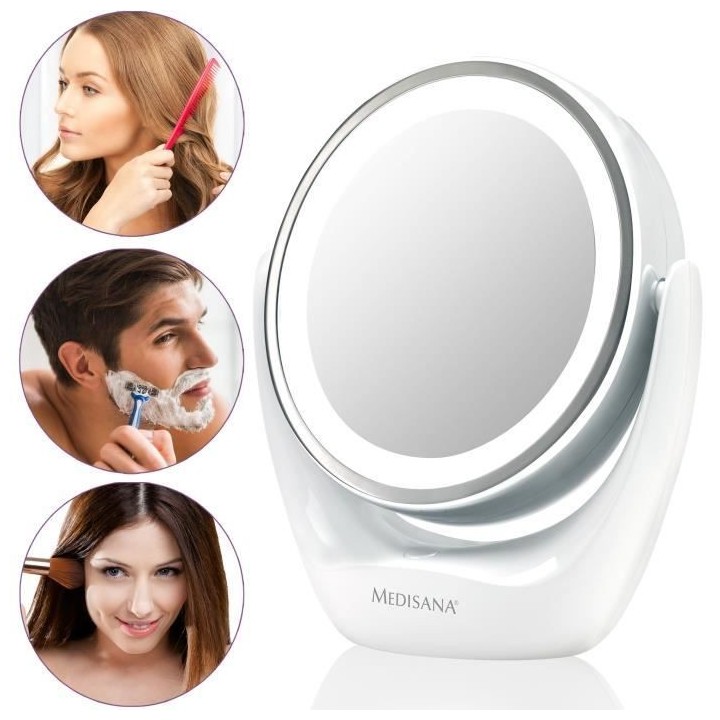 Medisana Miroir cosmétique 2-en-1 CM 835 12 cm Blanc 88554