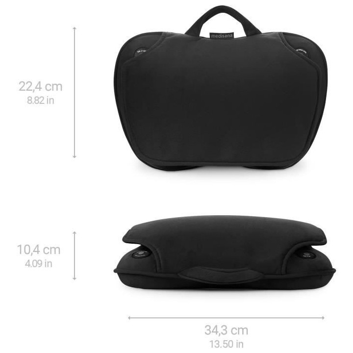 MEDISANA MC 850 - Coussin de massage Shiatsu épaules, dos, jambes et