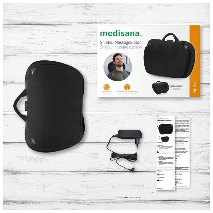 MEDISANA MC 850 - Coussin de massage Shiatsu épaules, dos, jambes et