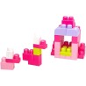 MEGA BLOKS First Builders Sac Rose 60 blocs - 12 mois et +